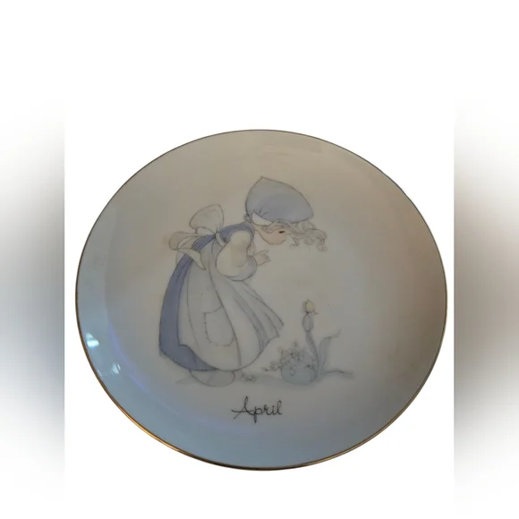 Precious Moments Porcelain Figurines Lot Of 5 1983-1989 - Picture 15 of 16